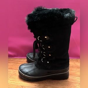 Khombu black snow/winter boots